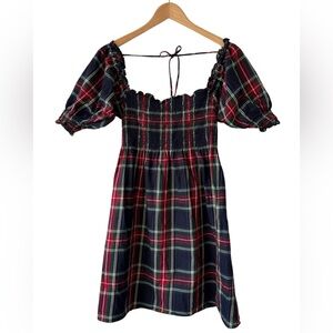 Hill House Home Athena Nap Dress Tartan Plaid | Sz Sm